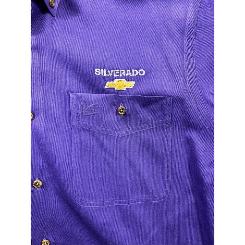 VTG 90’s Chase Authentic’s CHEVY SILVERADO Crew Shirt / Purple /Men’s Large‎ - Picture 2 of 11
